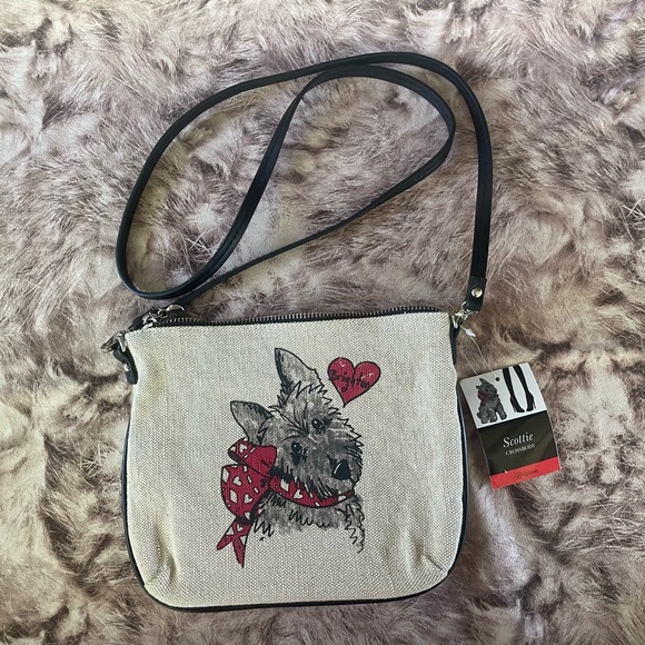 Brighton Handbags - Brighton Scottie Heart Dog Crossbody Bag